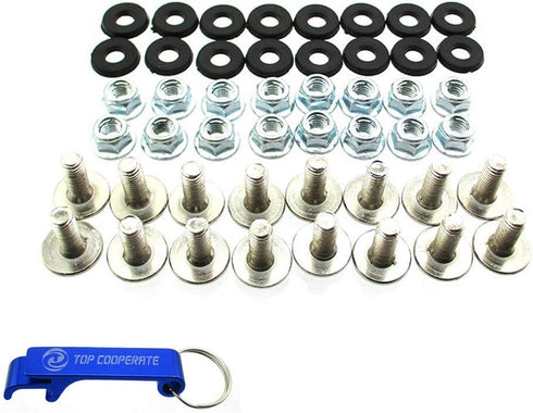 TC-Motor M6 x 16 Plastic Fender Bolt Washer Nut Screw Kit For 50cc 70cc 90cc 110cc 125cc ATV Quad 4 Wheeler...