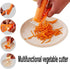 Vegetable Peeler,Saim Metal Scraper Fruit Grater Slicer Vegetable Peeler 7 in 1 Multifunction Kitchen Cutter Tool Orange 2 Pcs...