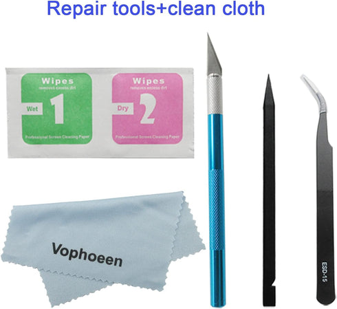 2pcs OEM Original Rear Back Camera Glass Lens Replacement for Samsung Galaxy Note 20 Ultra 5G (All Carriers) with Repair Toolkit Set + Cleaning Cl...