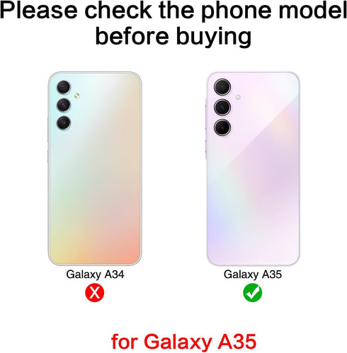 2PCS Galaxy A35 Back Rear Camera Lens Glass Replacement, ASDAWN Back Lens Glass for Samsung Galaxy A35 6.6 inches All Carriers with Free Lens Film...