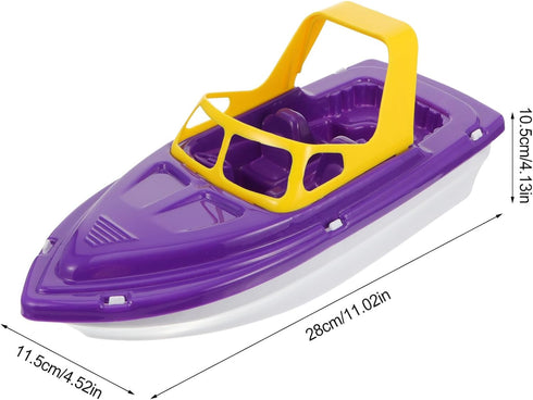 TOYANDONA Boat Bath Toy, Toddler Toys Bath Toys, Plastic Speed Boat Bath Toy, Sailing Boat Floating Toy Fun and Educational Bath Toys for Toddlers...