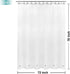 Mrs Awesome Long Shower Curtain Liner with 6 Magnets 72 x 78 inch, PEVA 8G Thick & Heavy Duty Plastic Shower Curtain for Bathroom, Waterproof,72x7...
