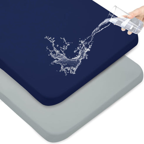 Waterproof Pack and Play Sheets Fitted 2 Pack, Compatible with Graco Pack n Play Sheets 38" X 26" Fits for Baby Playpen/Playard Mattress, Mini Cri...