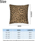 Leopard Skin Wild Animal Print Throw Pillow Cover Set of 2 Decorative Square Pillowcase Throw Cushion Case for Bedroom, Living Room, Sofa, Couch a...