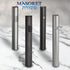 3-Piece Aluminum Door Mezuzah Cases: Special Profile, No Holes, 4-Inch 10cm Hebrew Parchment Scroll Holder Boxes...