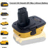 DCA1820 Battery Adapter for DEWALT 18v to 20v Convert 20V MAX XR Lithium Battery DCB200 DCB201 DCB203 DCB204 DCB205 DCB206 to Dewalt 18V NiCad & N...