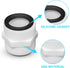2Pcs 1.5’to 1.5’ Pool Hose Adapter, Pool Hose Connector Coupling Above Ground Pool Hose Adapter Compatible with Intex, Garden Hose Extender with 2...