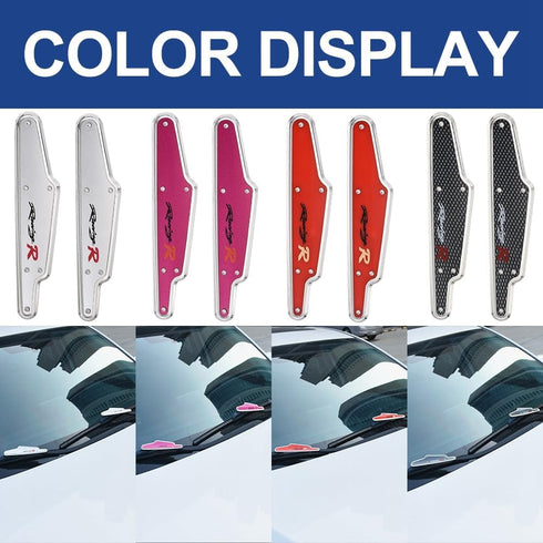 JSCARLIFE 1 Pair Car Windscreen Wiper Stand Windshield Wiper Wing Blade Spoiler (Black/2)...