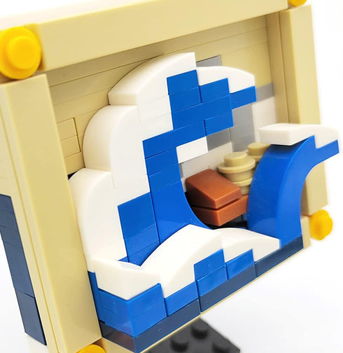 136pcs Kanagawa MOC Building Blocks Set World Famous Art Paintings Blocks Toys Educational Classic Toy Bricks STEM Gift Toys for Kids Boys Girls...