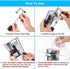 DaToo Aquarium Hang On Filter Small Fish Tank Hanging Filter Power Waterfall Filtration System...