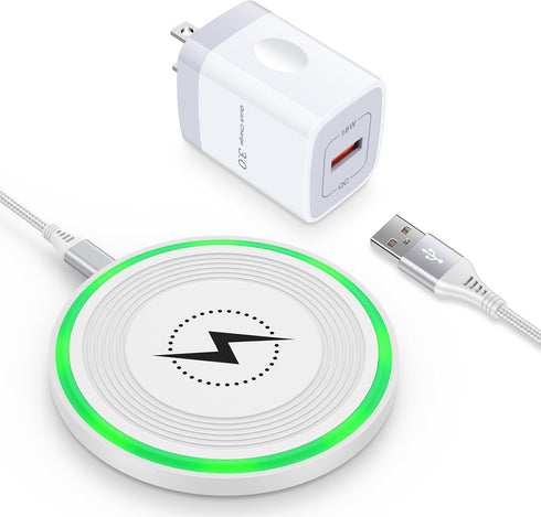 15W Wireless Charging Pad Fast for Motorola Edge 2024,Razr 50 Ultra,G Stylus/Power 2024,Edge 50,Razr+/Razr,Android Wireless Charger Station for Sa...