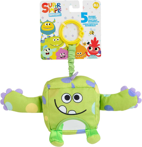 Super Simple WowWee Sensory Plush Monsters Hugo (Green) with 5+ Sensory Features (Ages 0+)...