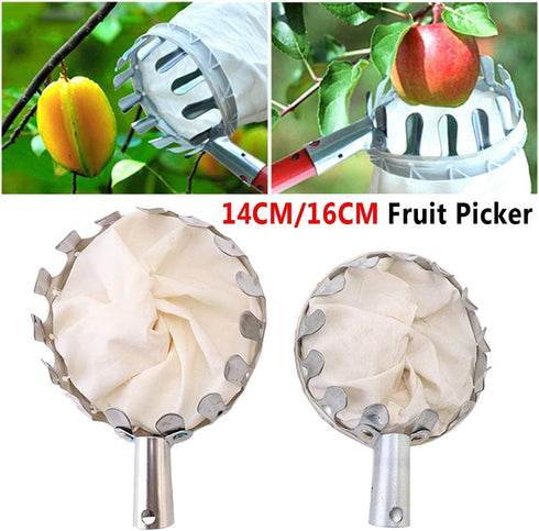 SYCOOVEN Fruit Picker Head Basket Metal Fruit Picker Agricultural Garden Hardware Tools, Portable Fruit Catcher for Harvest Picking Cherry, Pear a...