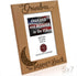 KATE POSH - Grandma I Love You to the Moon and Back Engraved Natural Wood Picture Frame, Mother's Day Gifts for Grandma, Birthday Gifts for Grandm...