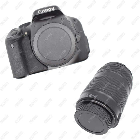 Front Body Cap and Rear Lens Cap Cover for Canon EOS EF/EF-S Lens for Rebel T7 T6 T5 T8i T7i T6i SL3 SL2 T6S,5D Mark IV/III/II, 6D Mark II/I, EOS ...