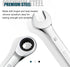 SORAKO 10mm Ratcheting Combination Wrench, Chrome Vanadium Steel Gear Wrench, Industrial Grade Cr-V Steel Gear Spanner, Household Garage Tools(10m...