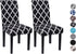 YIMEIS Dining Room Chair Covers Set of 2, Washable Kitchen Seat Protector, Removable Printed Stretchable Parsons Chair Slipcover for Room, Office,...