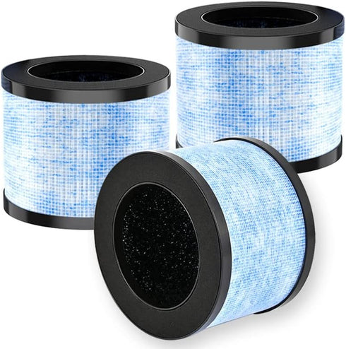MK01 MK06 Air Filter Replacement compatible with AROEVE MK01 MK06 and ToLife TZ-K1 POMORON MJ001H EPI081/EP1081 and EPI080/EP1080 dh-jh01 replacem...