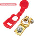 2pcs Car Battery Terminal Connectors with Plastice Cover Positive and Negative 12V Battery Clamps for Car Boat Truck Van Caravan...