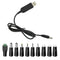 12V USB to DC Charging Cable, Universal Power Cord for Toys,Watches,Fan,Speaker,Headset,Camera,Monitor,Table Lamp,Phones,LED Light Strip Router, D...