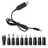 12V USB to DC Charging Cable, Universal Power Cord for Toys,Watches,Fan,Speaker,Headset,Camera,Monitor,Table Lamp,Phones,LED Light Strip Router, D...