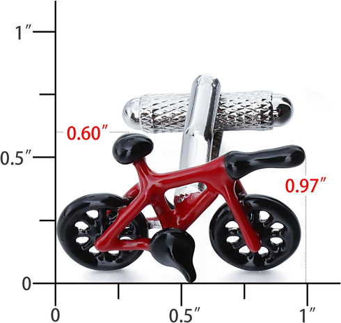 Colourful Bicycle Cufflinks For Men With Gift Box....