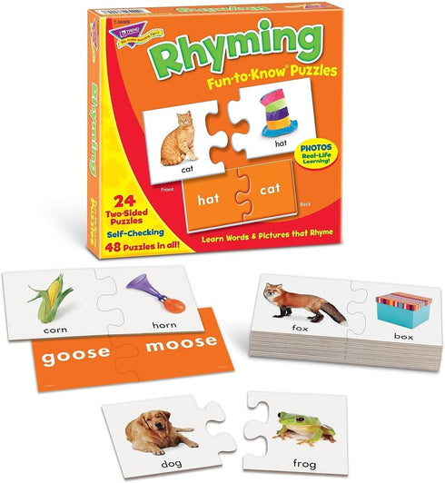 Trend Fun-To-Know Early Childhood Puzzles, Rhyming (T36009)...