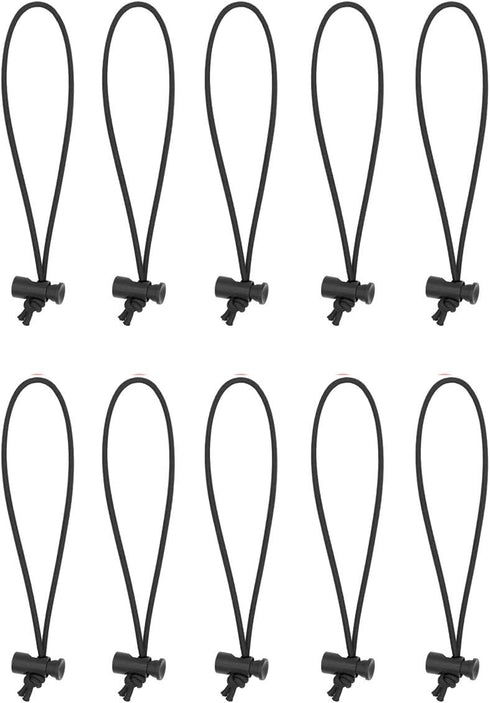 Foto&Tech Multipurpose Extra Thick Elastic Cable Tie and Organizer, Adjustable Cable Strap Toggle Tie, Reusable Tangle Tamer, Cable Management for...