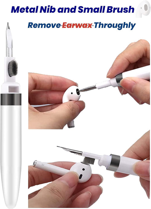 4 in 1 Cleaner Kit for AirPods, Cleaning Pen for Earphones, Cleaning Tool for Charging Case and Headphones (Black)......
