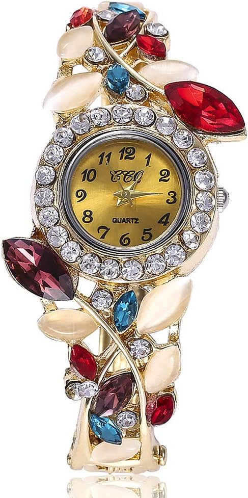 Weicam Women 5 Pack Luxury Watch Bracelet Diamond Flower Lady Retro Wholesale Wrist Watch Jewellery...