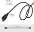 Vivosmart 5 Charger Replacement USB Data Sync Charging Cable Wire Compatible with Garmin Vivosmart 5 Fitness Tracker, Black - 2Pack...