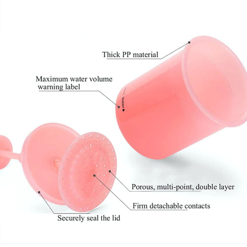 Face Foam Maker 2 PCS Facial Cleansing Tool Rich Cream Foamer Deep Cleanser Foam Maker Cup Cleansing Foaming Maker for Wash Facial Skin (Pink)...