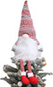 Gnome Christmas Tree Topper,Gnome Christmas Ornaments Santa Gnomes Plush Party Decoration Ornament Supplies...