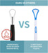 4 Pieces Tongue Scrapers, Reduce Bad Breath Cleaning Tongue Brushes Stainless Steel Oral Tongue Brushes Beauty Tools...