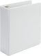 Samsill Economy 2 Inch Mini 3 Ring Binder, Made in The USA, Round Ring Binder, Non-Stick Customizable Cover, White...