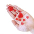 700 Pcs 2 Sizes Red Acrylic Hearts Charms Crystal Heart Shaped Diamond Gems Valentines Decorative Heart Gems for Valentine's Day Wedding Anniversa...