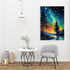 UNIQUORS Paint by Number for Adults Scenery on Canvas without Frame, Paint by Numbers Kit Moon Stars Trees, DIY Landscape Oil Painting for Gift Ho...