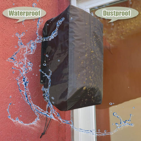 Outdoor Speaker Cover Weatherproof Outdoor Wall Mounted Speaker Cover Waterproof Speaker Protection Cover for Winter with Windproof Elastic Hem 2 ...