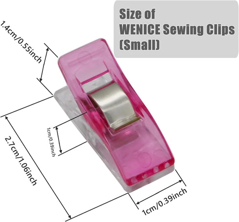Sewing clips for fabric and quilting,WENICE 40pcs embroidery clips of sewing products for sewing supplies and accessories...