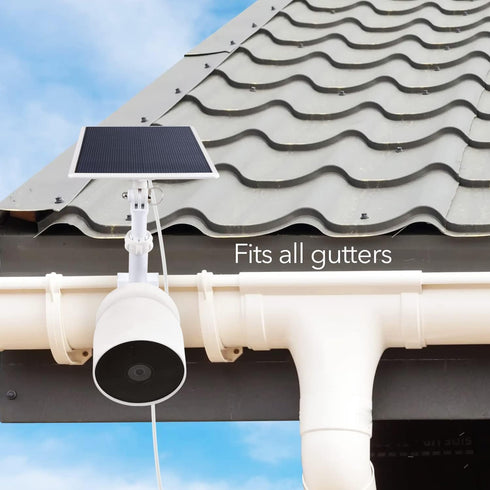 Wasserstein Gutter Mount for Google Nest Cam (Battery) & Solar Panel (Camera & Solar Panel NOT Included)...