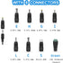 12V 2A Power Supply, Universal Power Adapter with 8 Selectable Plug, Power Adapter for Led Power Supply, CCTV Camera, BT Speaker, GPS, Webcam, Rou...