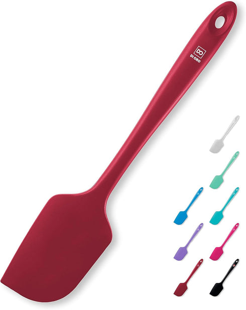 DI ORO - Large Silicone Spatula - 600ºF Heat-Resistant Spatula - Seamless Design - Pro-Grade Non-Stick Silicone Rubber with Reinforced Stainless S...