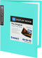 Sooez 30-Pocket Binder with Plastic Sleeves 9x12" (Aqua), Heavy Duty Art Portfolio Folder with Clear Sheet Protectors, Display 60 Pages, Presentat...