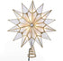 Kurt S. Adler UL3141 9.84" Brass Plated 7-Point Double Tip Capiz Star with Center Gem Tree Topper...