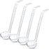 4 pieces 1 oz ladle clear small gravy ladle long handle Acrylic 7.9 Inch Perfect for Serving Dressings,punch bowl, Sauces and Toppings (1oz, small...