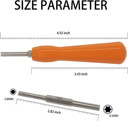 Gamebit Screwdriver Kit, 3.8mm 4.5mm Double Ended Bit Security Gamebit Screwdriver Set For Opening Nintendo Consoles GameCube Game Controller Cart...