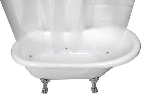River Dream Plastic(PEVA) Snap in Shower Curtain Liner Replacement with Magnets Removable Liner (1, Plastic-Update)...