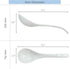 2 Pack Porcelain Serving Spoon Soup Ladles for Serving Cooking Mixing Stews Noodles Rice Soup - 9 inch Long...