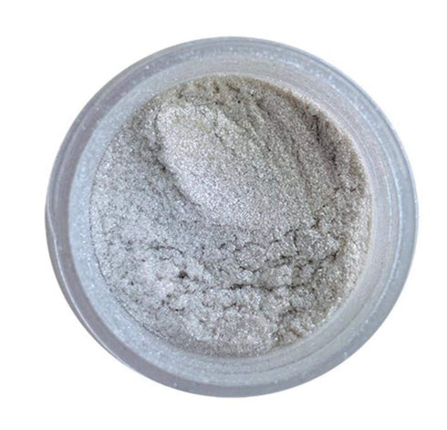 Edible Glint White Pearl Dust, Edible Luster Dust, 4 gram jar, Food Grade, Made in USA -...