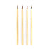 Royal & Langnickel RSET-9149 Royal Zip N' Close Brown Bamboo 4-Piece Brush Set, 10.5 x 2.9 x 0.5...